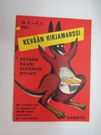 Karisto kevään kirjamarssi / alennusmyynti 1961 -luettelo -book sales catalog