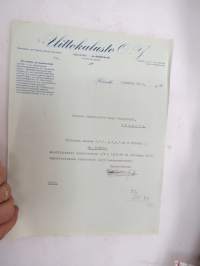 Uittokalusto Oy, Helsinki 26.10.1939 -asiakirja / business document