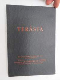 Terästä - Wikmanshytte Bruks A.B. - terästehtaan tuoteluettelo ja teknistä tietoutta, mm. väriasteikko ja päästövärit -taulukko -steel factory catalog &