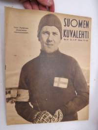 Suomen Kuvalehti 1947 nr 8, ilmestynyt 22.2.1947, sis. mm. seur. artikkelit / kuvat / mainokset; Kansikuva Lauri Parkkinen - pikaluistelun maailmanmestari, Pienet