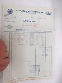 Oy Turun Autohalli Ab, Turku, 9.2.1952 -asiakirja / business document