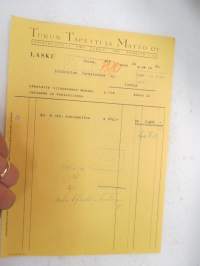 Turun Tapetti ja Matto Oy, Turku, 28.8.1952 -asiakirja / business document