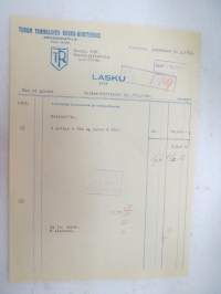 Turun Teknillinen Raaka-ainetehdas, Turku, 12.12.1952 -asiakirja / business document