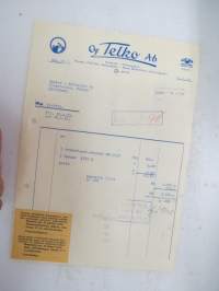 Oy Telko Ab, Helsinki, 31.3.1952 -asiakirja / business document