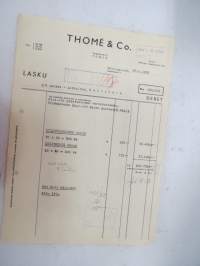 Thomé & Co, Helsinki, 25.4.1952 -asiakirja / business document