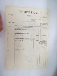 Thomé & Co, Helsinki, 15.7.1952 -asiakirja / business document