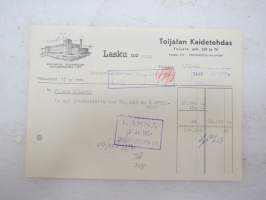 Toijalan Kaidetehdas, Toijala, 8.11.1952 -asiakirja / business document