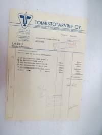 Toimistotarvike Oy, Tampere, 26.11.1952 -asiakirja / business document