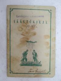 Leväsjoen Osuuskassa - Säästökirja nr 154a T.G. - Siikainen, Haapakoski -bank record book