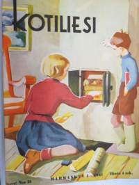 Kotiliesi 1941 nr 21, ilmestynyt 1.11.1941, kansikuvitus Martta Wendelin, Itä-Karjala odottaa suomalaista naista, Hautojen hoito talvella
