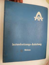 Hanomag Instandsetzungsanleitung für Motortyp D 14, D 21, D 28 und C-Ausführung -huolto-ohjekirja saksaksi