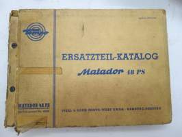 Tempo Matador 48 PS Ersatzteil-Katalog Ab Fahrgestell Nr. 150 001- -varaosaluettelo / parts catalogue