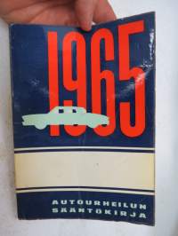 Autourheilun sääntökirja ja kilpailukalenteri 1965 -rules and calendar for car motor sports in Finland