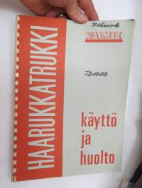 Valmet haarukkatrukki TD1006 - käyttö ja huolto / operator´s manual