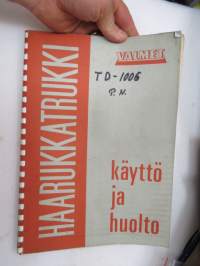 Valmet haarukkatrukki TD1006 - käyttö ja huolto / operator´s manual