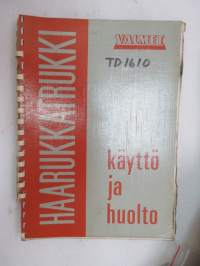 Valmet haarukkatrukki TD1610 - käyttö ja huolto / forklift operator´s manual in finnish