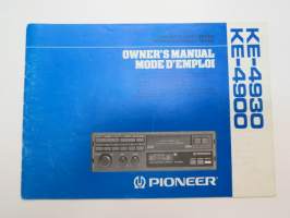 Pioneer KE-4930, KE-4900 owner´s manual / mode d´emploi