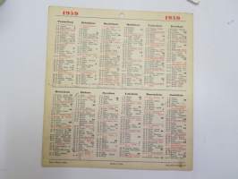 Seinäkalenteri / seinäalmanakka 1959 -wall calendar