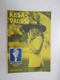 Kesävalssi -nuotit, kansikuva Timo T.A. Mikkonen / notes