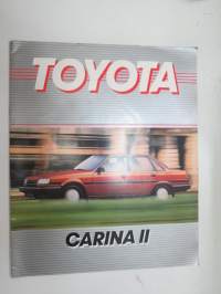 Toyota Carina II -myyntiesite / sales brochure