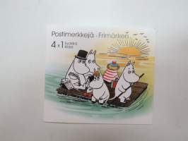 Muumi-postimerkkivihko 4 x 1 luokka 1998 - Moomin figures stamp booklet 4 x 1st class stamp