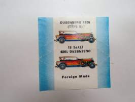Dusenberg 1929 (Type S) -makeiskääre / candy wrap