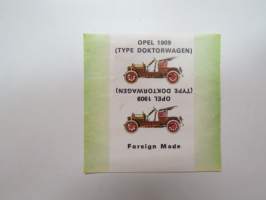 Opel 1909 (Type Doktorwagen) -makeiskääre / candy wrap