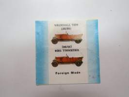 Vauxhall 1924 (30/98) -makeiskääre / candy wrap