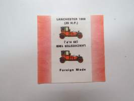 Lanchester 1908 (20 h.p.) -makeiskääre / candy wrap