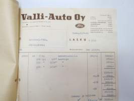 Valli-Auto Oy, Turku 15.8.1949 - Autokoulu ja autokorjaamo Visa, Uusikaupunki -asiakirja / business document