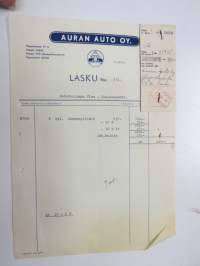 Auran Auto Oy, Turku 14.3.1949 - Autokoulu ja autokorjaamo Visa, Uusikaupunki -asiakirja / business document