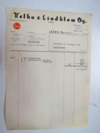 Kelhu & Lindblom Oy, Turku 30.8.1947 - Autokoulu ja autokorjaamo Visa, Uusikaupunki -asiakirja / business document