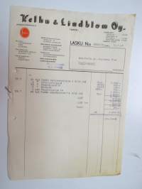 Kelhu & Lindblom Oy, Turku 31.7.1947 - Autokoulu ja autokorjaamo Visa, Uusikaupunki -asiakirja / business document