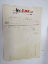 Yleisvaraosa Oy, Helsinki, 8.7.1946 - Autokoulu ja autokorjaamo Visa, Uusikaupunki -asiakirja / business document