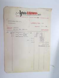 Yleisvaraosa Oy, Helsinki, 14.6.1946 - Autokoulu ja autokorjaamo Visa, Uusikaupunki -asiakirja / business document