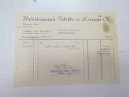 Uudenkaupungin Telakka ja Konepaja Oy, 18.6.1948 - Autokoulu ja autokorjaamo Visa, Uusikaupunki -asiakirja / business document