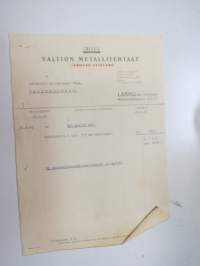 VMT Valtion Metallitehtaat Janhuan Veistämö, Uusikaupunki, 4.6.1949 - Autokoulu ja autokorjaamo Visa, Uusikaupunki -asiakirja / business document