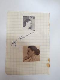 Arja Forsman, nimikirjoitus -autograph