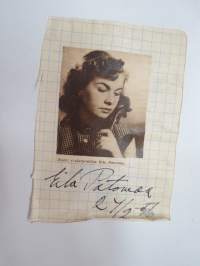 Eila Patomaa, Jascha Heifelz -nimikirjoitus -autograph