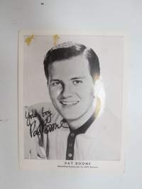 Pat Boone -ihailijakortti / fan card