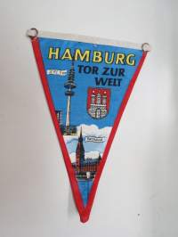 Hamburg - Tor zur Welt -matkailuviiri / souvenier pennant