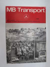 MB Transport 1969 nr 1 - Mercedes-Benz asiakaslehti kuorma- ja linja-autoliikenteen piirissä toimiville, runsas kuvitus -MB trucks, customer magazine