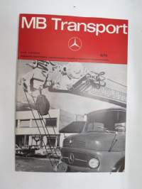 MB Transport 1970 nr 5 (50.) - Mercedes-Benz asiakaslehti kuorma- ja linja-autoliikenteen piirissä toimiville, runsas kuvitus -MB trucks, customer magazine