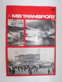 MB Transport 1972 nr 2 (58.) - Mercedes-Benz asiakaslehti kuorma- ja linja-autoliikenteen piirissä toimiville, runsas kuvitus -MB trucks, customer magazine