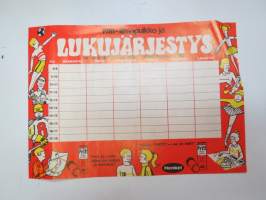 Pritt-liimapuikko -lukujärjestys / school timetable