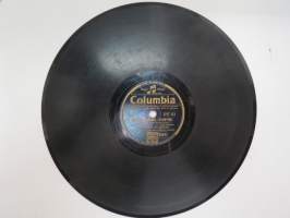 Columbia DY 41 Eugen Malmsten - Sumujen saari / Taikayö -savikiekkoäänilevy, 78 rpm 10