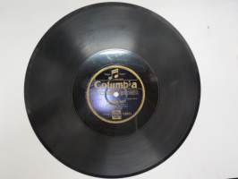 Columbia 13351 Leo Kauppi - Maailman Matti / Rivakka polkka -savikiekkoäänilevy, 78 rpm 10