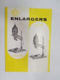 Diamond Enlargers Model 69 instruction manual -suurennuskojeen käyttöohjeet