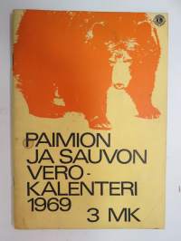 Paimion (Paimio) ja Sauvon (Sauvo) verokalenteri 1969 -tax calendar