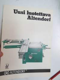 Altendorf 45, 90 mittapyörösaha -myyntiesite / brochure